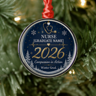 En Métal Ornement de infirmière personnalisé 2026 Stethos