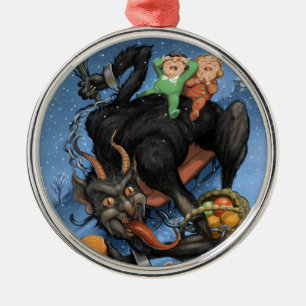 En Métal Ornement de Krampus