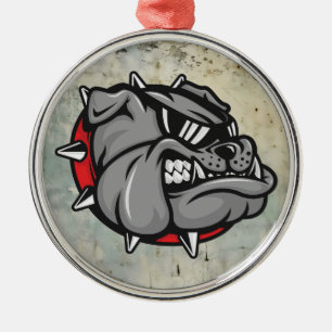 En Métal Ornement de la mascotte Bulldogs