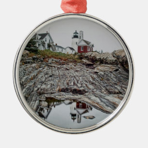 En Métal Ornement de phare de point de Pemaquid