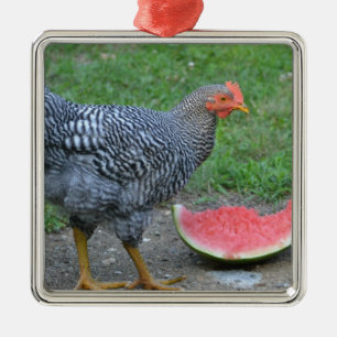En Métal Ornement de poulet