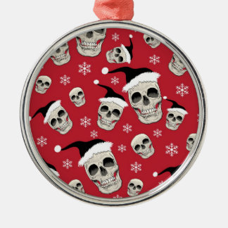 En Métal Ornement de Skelly Santa