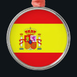 En Métal Ornement de voyage - Espagne<br><div class="desc">Accrochez cet ornement avec fierté pour se rappeler vos voyages en Espagne !</div>