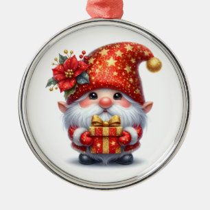 En Métal Ornement des elfes de Noël