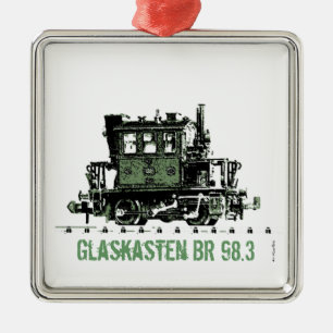 En Métal Ornement Glaskasten