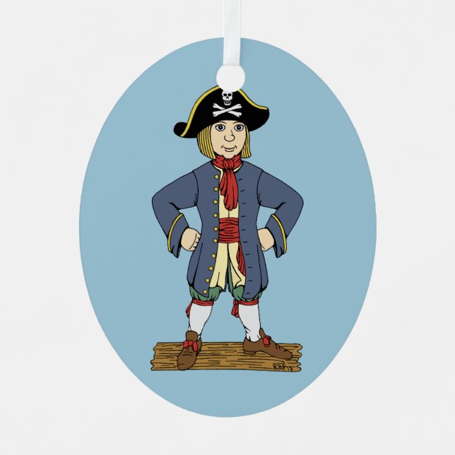 En Métal Ornement mignon Pirate (Recto)