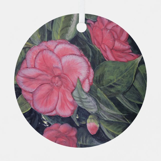 En Métal Ornement Purple Dawn Camellia (Recto)