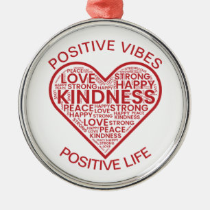 En Métal Ornement Vibrations Positives Vie Positive