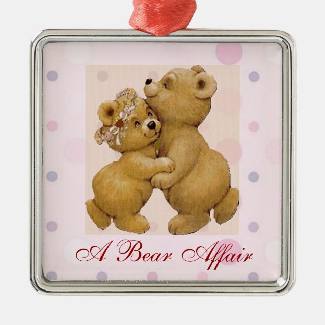 En Métal Un ornement d'affaire d'ours (Devant)