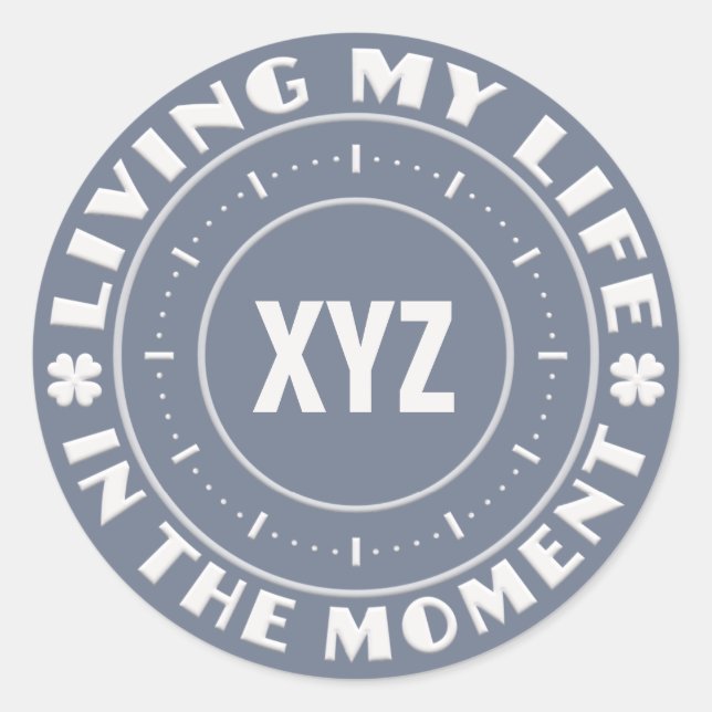 EN MOMENT autocollants personnalisés (Devant)