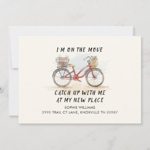 En mouvement avec le vélo de chat Nouvelle adresse