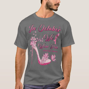 En Octobre Nous Portons Des Papillons Roses Hauts