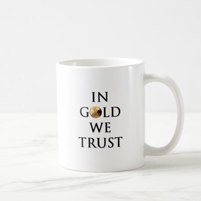 En or nous faisons confiance à la tasse (Droite)