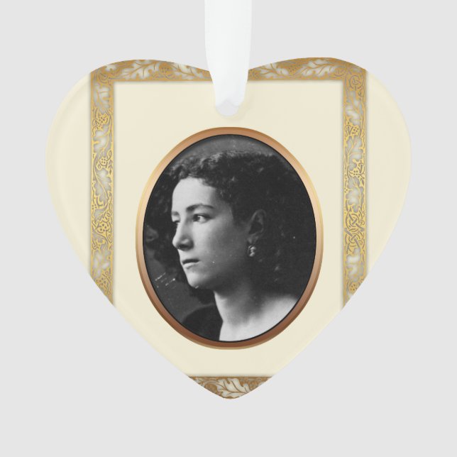 En ornement commémoratif 1 de photo faite sur (devant)