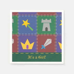 En Papier A Wee One's Imaginaire Quilt Baby shower serviette