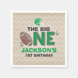 En Papier Anniversaire du football de serviette de partie du