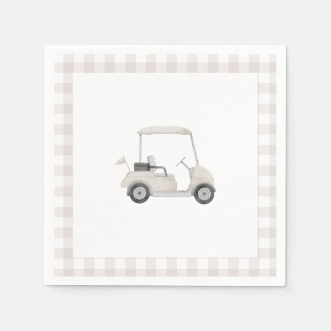 En Papier Baby shower de golf neutre serviette (Devant)