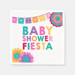 En Papier Baby shower de Mexicain de serviette de baby