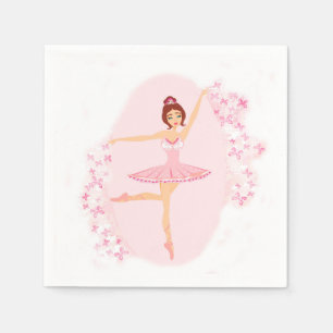 En Papier Belle serviette de ballerine