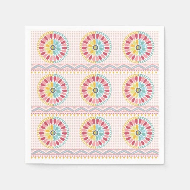 En Papier Belle serviette de motif K (Devant)