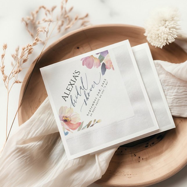 En Papier Bright Peony Douche Conception de serviette (Créateur téléchargé)
