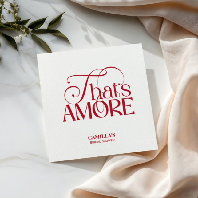 En Papier C'est l'Amore typographie serviette de douche nupt (Créateur téléchargé)