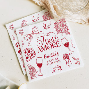 En Papier C'est l'amour Serviette de Fête de Fiançailles Rou