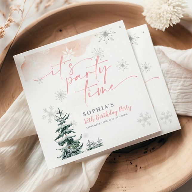 En Papier C'est l'heure de la fête Anniversaire de serviette (Créateur téléchargé)