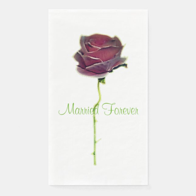 EN PAPIER CONCEPTION DE SERVIETTE POUR INVITÉS DE MARIAGE (Devant)