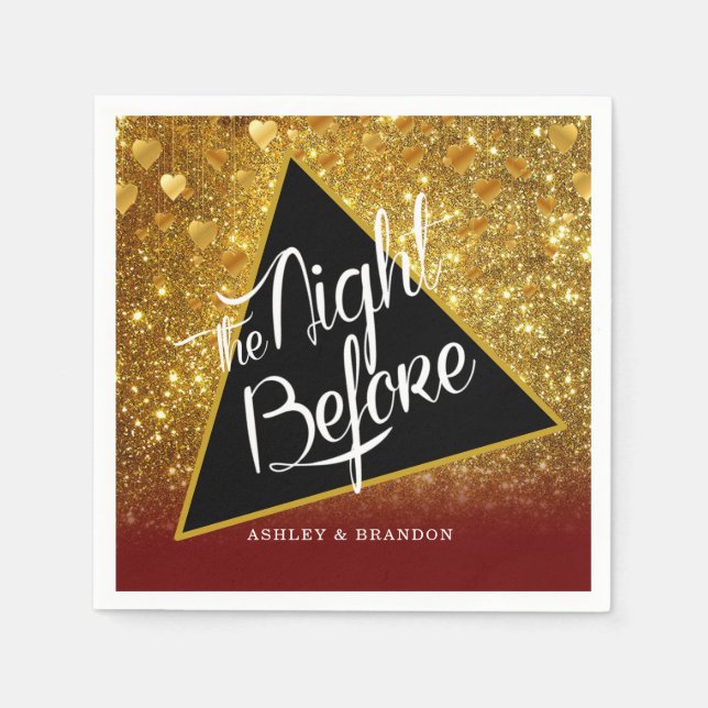 En Papier Dîner de répétition Élégant Serviette (Devant)