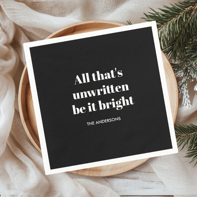 En Papier Élégante serviette de Noël Noir | Vacances classiq (Créateur téléchargé)