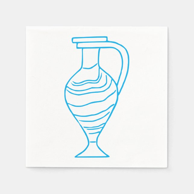 En Papier Élégante serviette Vase (Devant)