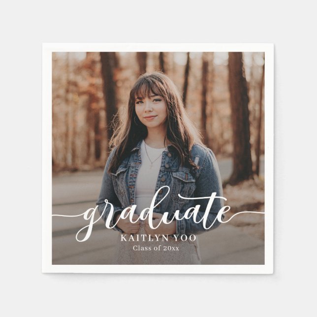 En Papier Exquise Goût Editable Couleur Graduation serviette (Devant)