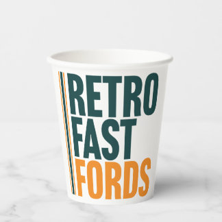 En Papier Gobelets jetables pour événements rétro Fast Fords