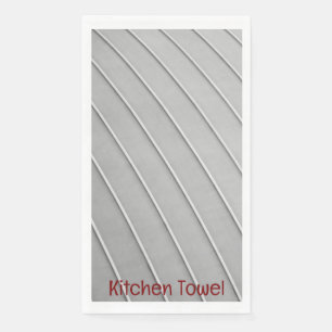 En Papier Gris Blanc Gris Gris Serviette de cuisine
