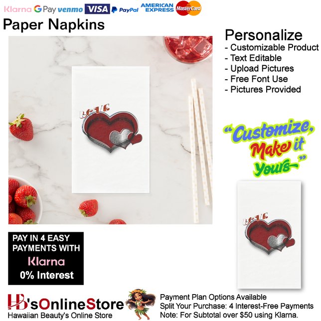 En Papier Heart Magic Livre blanc Napkin Serviette d'hôte (Love Hearts White Paper Napkin Guest Towel.)
