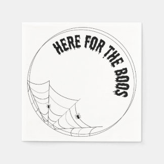 En Papier ici pour la serviette de luxe boos - halloween
