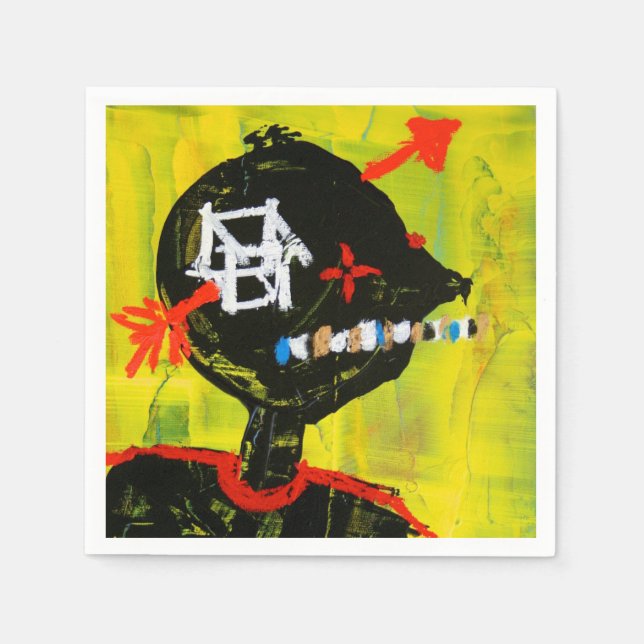 En Papier J'AI UNE serviette de cocktail LIL HEADACHE (Devant)