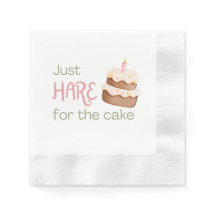 Just "LIÈVRE" pour la serviette de dessert de gâte