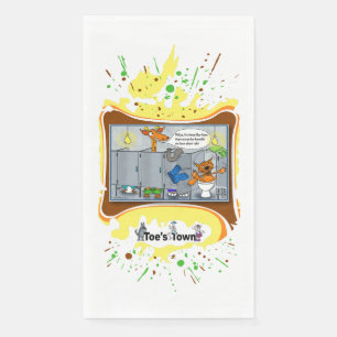 En Papier Keto Kitty Humour Situationnel Absurde Serviette