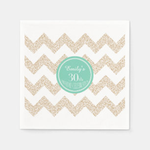 En Papier La 30ème serviette de la fête d'anniversaire de