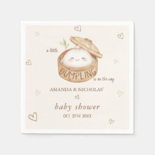 En Papier La serviette de douche pour bébé Dumpling arrive