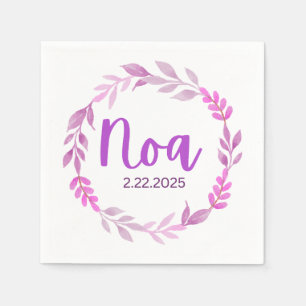 En Papier La serviette de noa