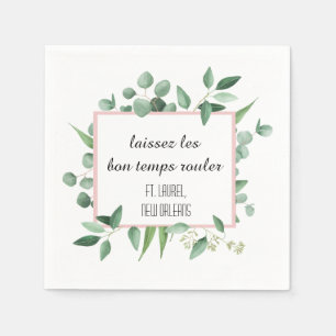 En Papier Laissez la bonne serviette de cocktail de petit
