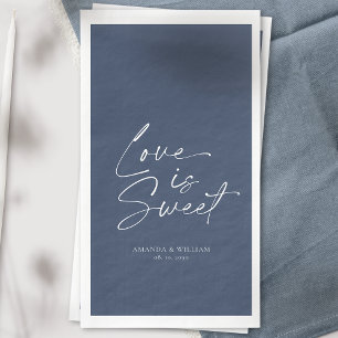 En Papier L'amour est un doux invité Serviette de toilette