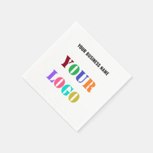 En Papier Logo personnalisé et texte professionnel serviette