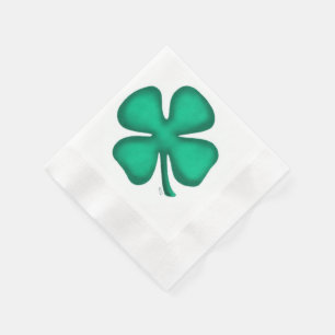 En Papier Lucky 4 Leaf Irish Clover a inventé la serviette 