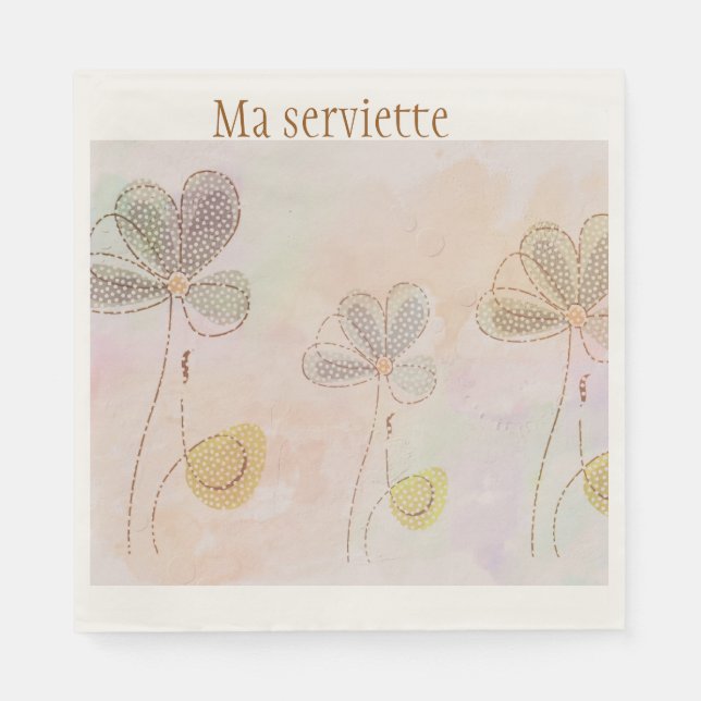 En Papier Ma serviette (Devant)