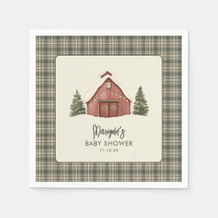 En Papier Noël rustique petite serviette de salle de bain po