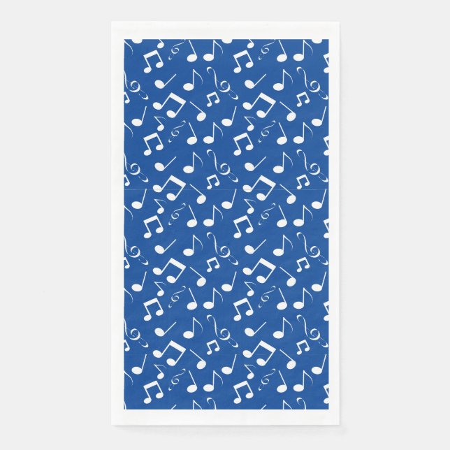 En Papier Notes musicales Design Serviette d'hôte serviettes (Devant)